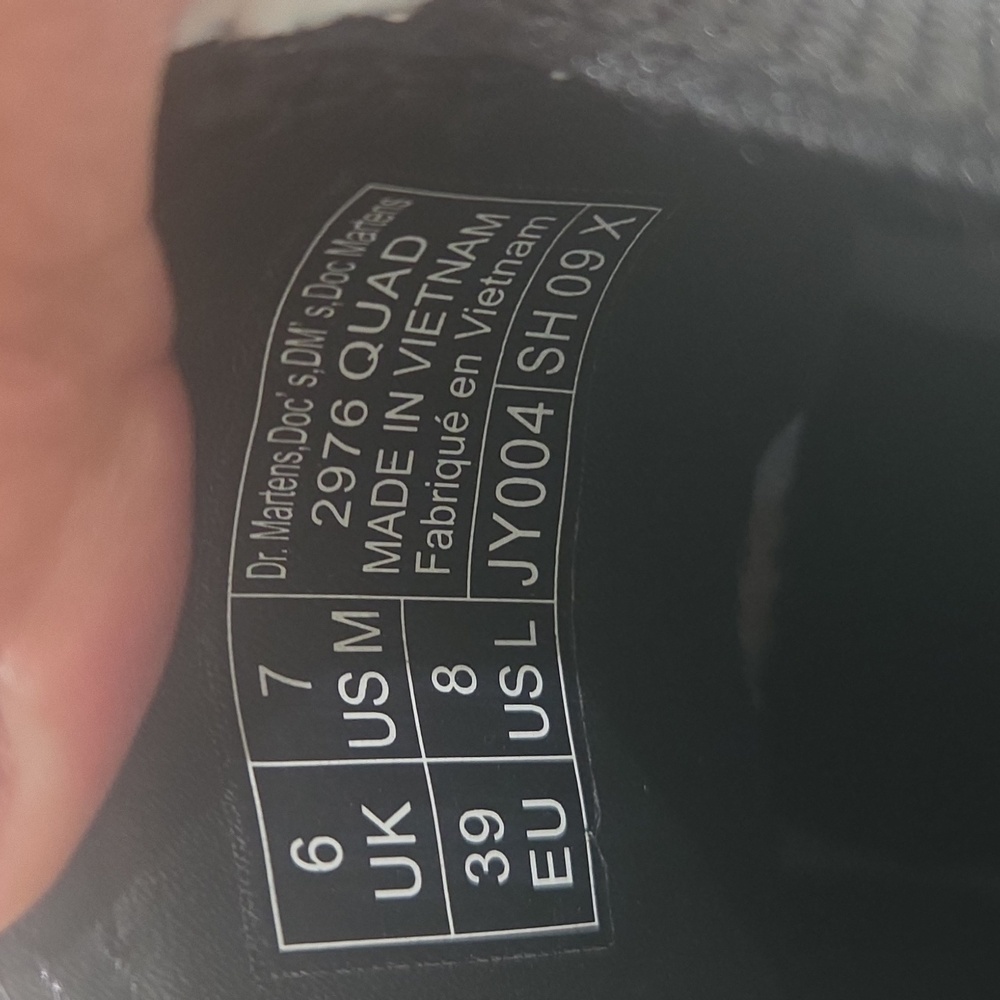 Dr. Martens White and Black Boots Size 8 - Picture 15 of 17